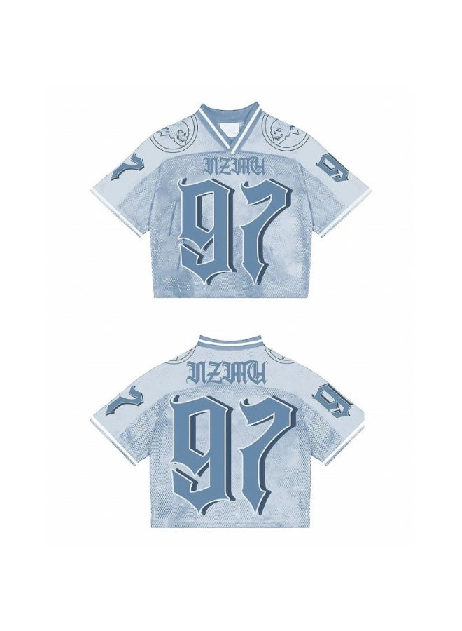 Nariele New Mesh Printed T-shirt - Image 1