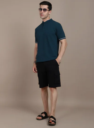 Dennis Lingo Teal T-Shirt for Men, Modern Casual Look