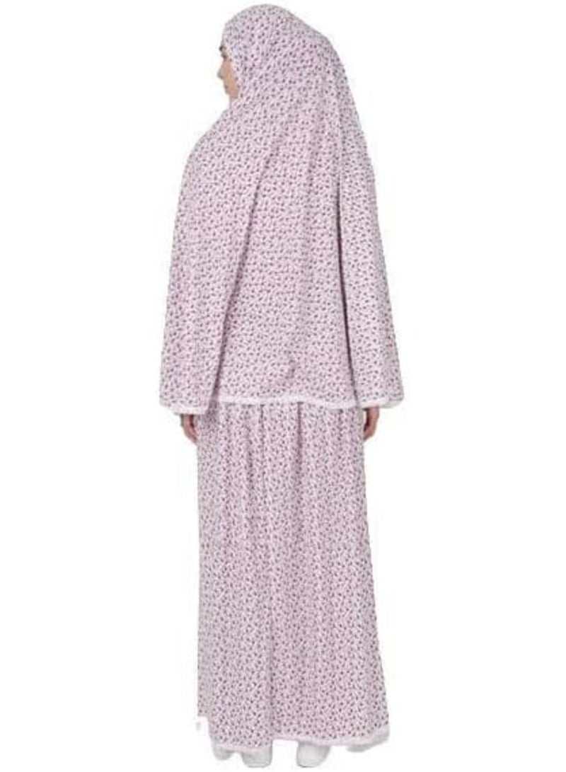 Islamic Dress for Women: 2-piece set includes a gorgeous maxi skirt with matching hijab, combining absolute comfort and exceptional elegance to reflect your beauty and brilliance during prayer times and special religious occasions - Image 3