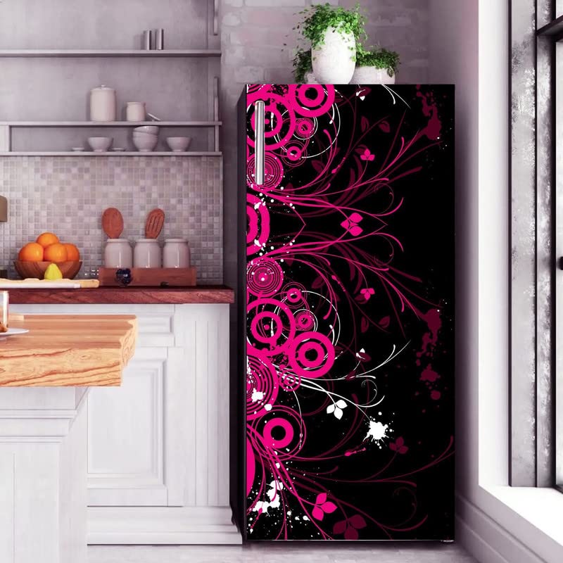 K2A DESIGN K2A DESIGN Abstract Colourfull Design Fridge Wrap Decorative Sticker 120 CmX60Cm  - Image 4