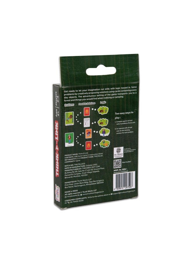 Trunk Works Think A Link Travel Card Game by TrunkWorks | Family Friendly | for Ages 5 and Above | Develops Creative Thinking, Problem Solving, Logic and Reasoning - Image 2