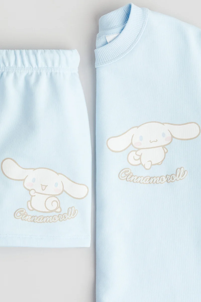 اتش اند ام 2-piece printed top and shorts set