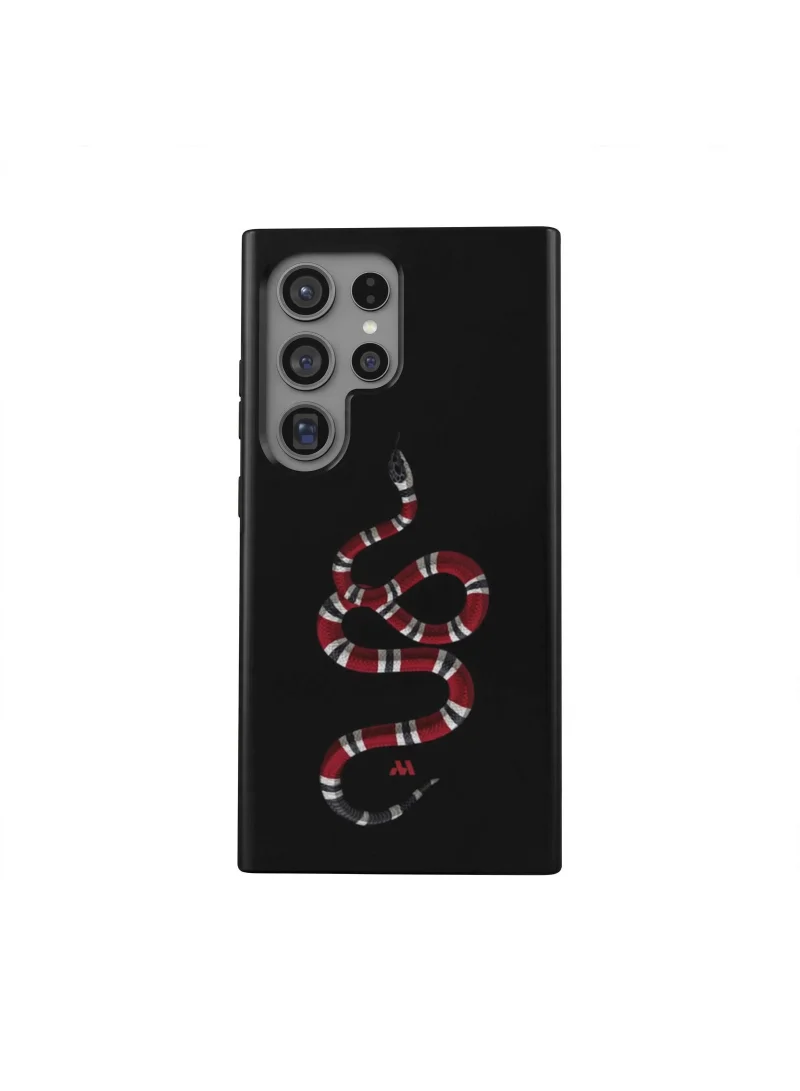 Mobcos Samsung Galaxy S24 Ultra Midnight Serpent Premium Case Compatible with Hybrid Dual-Layer Hard Shell + Silicone Protection - Scratch-Resistant Shockproof Mobile Cover