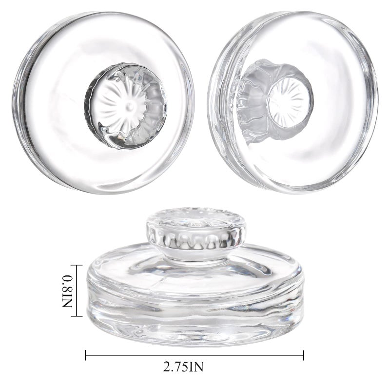 Cedilis Cedilis 9 Pack Glass Fermentation Weights with Easy Grip Handles, Heavy Glass Fermenting Lids Kit for Wide Mouth Mason Jar, Fermenting Sauerkraut, Kimchi, Pickles, Dishwasher Safe  - Image 2