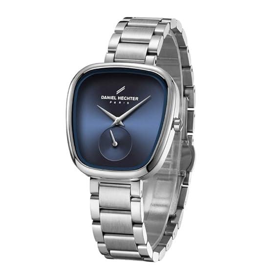 Daniel Hechter Madeleine Collection Luxury Watch for Women - Oval Shaped Gloss Dial with Sub Second, Quartz Movement and Stainless Steel Strap - DHW2014 - Image 1