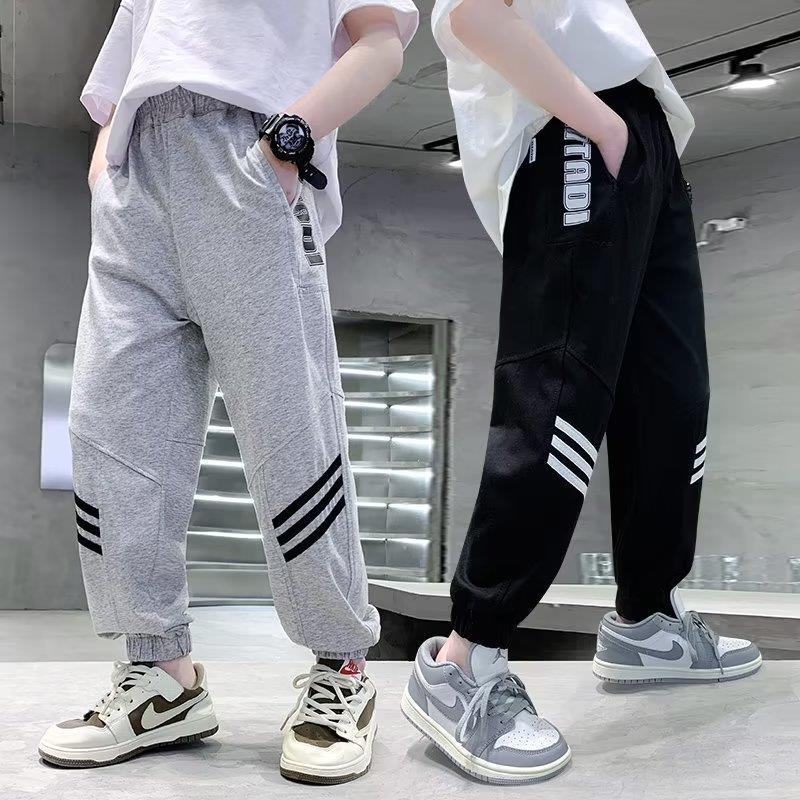 Boys' Spring Pants Children's Clothing 2025 New Spring and Autumn Long Pants for Older Children Sports Spring Boys' Sweatpants Trendy - Image 2