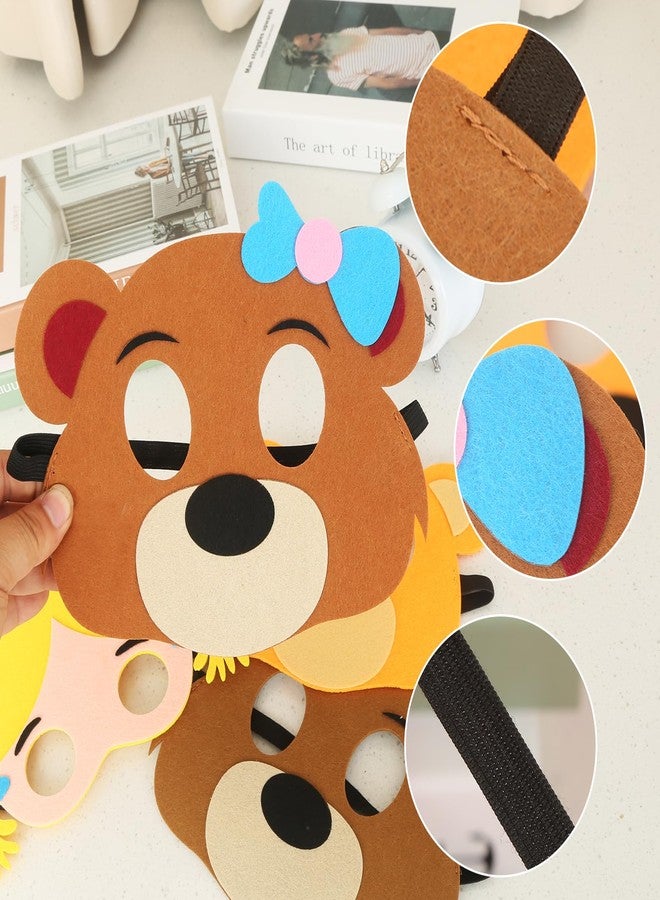 INF-STAR Goldilocks & The Three Bears Felt Mask Set - 4 Pcs Role-Play Costume Kit for Kids - Perfect for Storytelling, Dress-Up, Learning Activities, Party Favors for Toddlers & Preschoolers - Image 5
