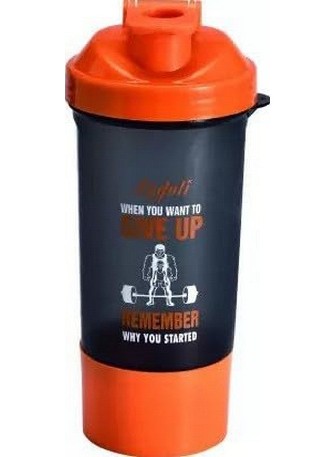 Urja Enterprise Urja Enterprise Plastic Gym Shaker Bottle 700Ml 100% Leakproof Guarantee Sipper Bottle Ideal For Protein,Preworkout And Bcaas,Bpa Free Material-Orange 