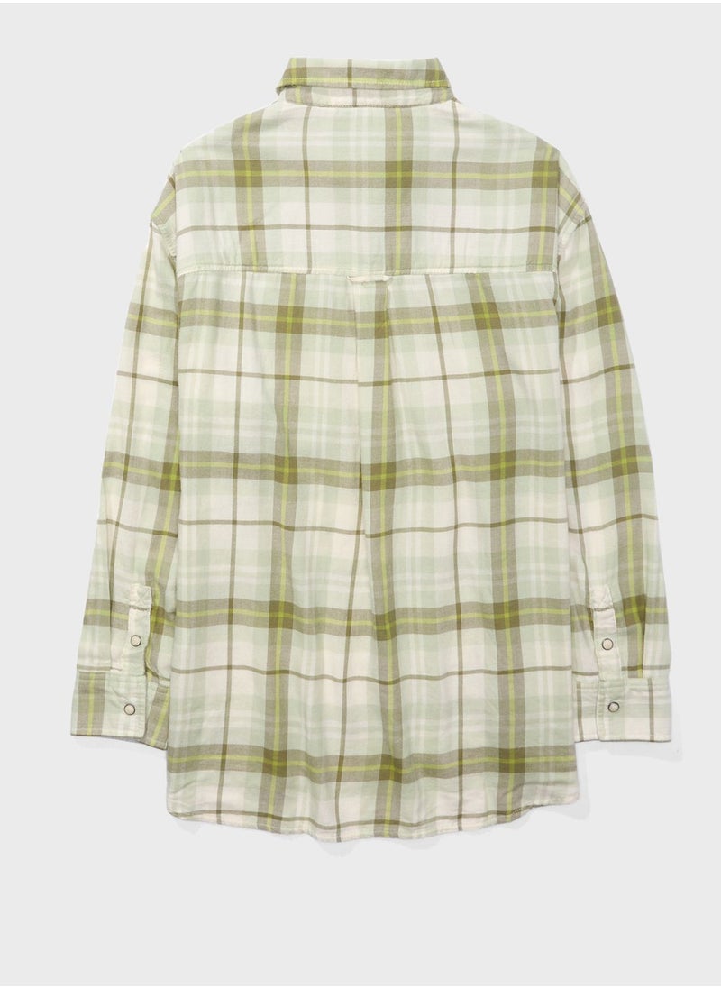 Checked Button Down Shirt