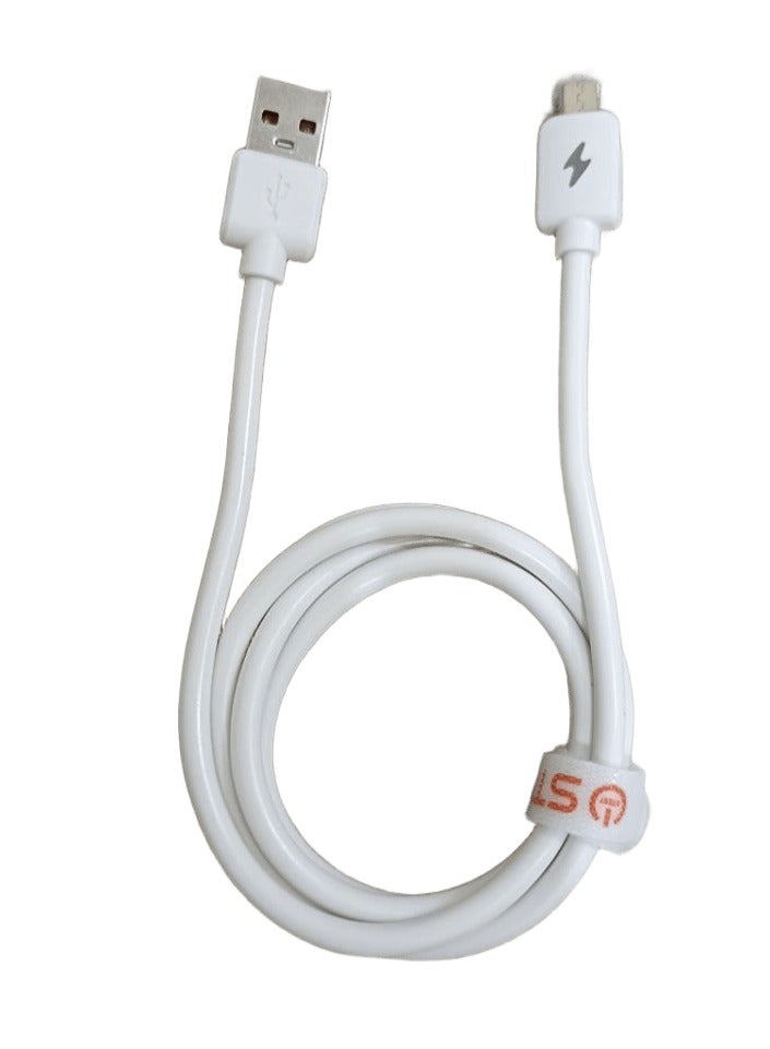 كابل شحن سريع START  ST-67 بقوه 5 امبير Micro   لون ابيض - Image 3