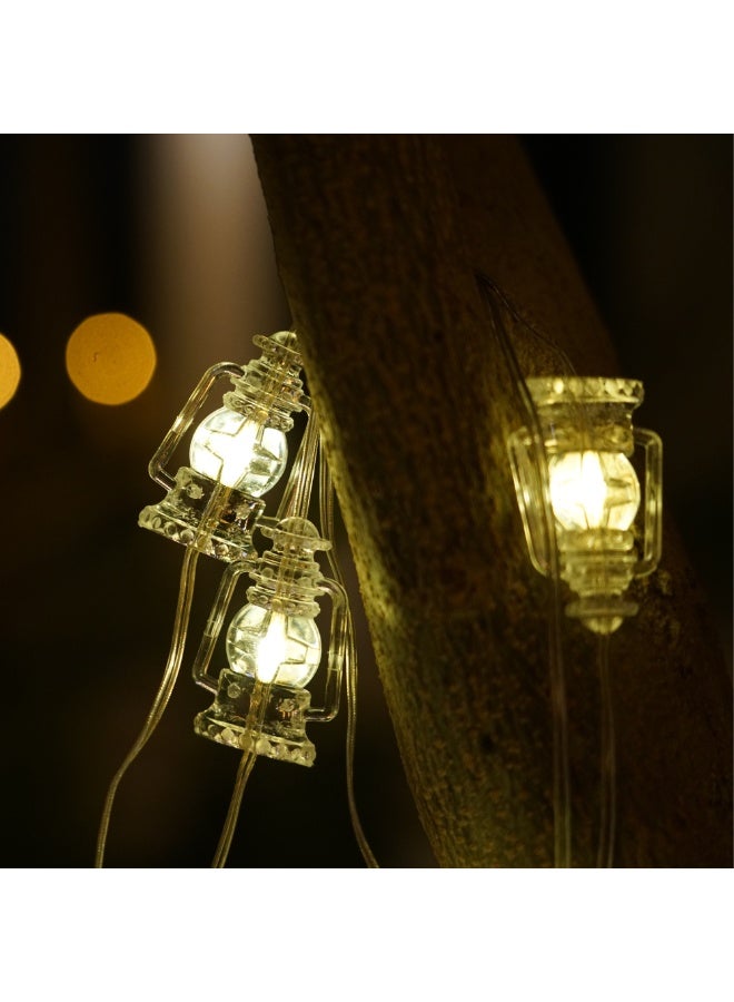 حبل إضاءة رمضان LED بأشكال متنوعة - زينة هلال وفانوس ومسجد لأجواء رمضانية ساحرة