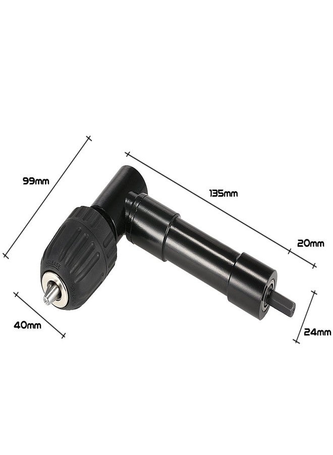 VISLONE 0.8-10mm Right Angle Bend Extension 90 Degree Cordless Drill Attachment Adapter - Image 4