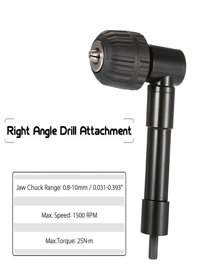 VISLONE 0.8-10mm Right Angle Bend Extension 90 Degree Cordless Drill Attachment Adapter - Image 2