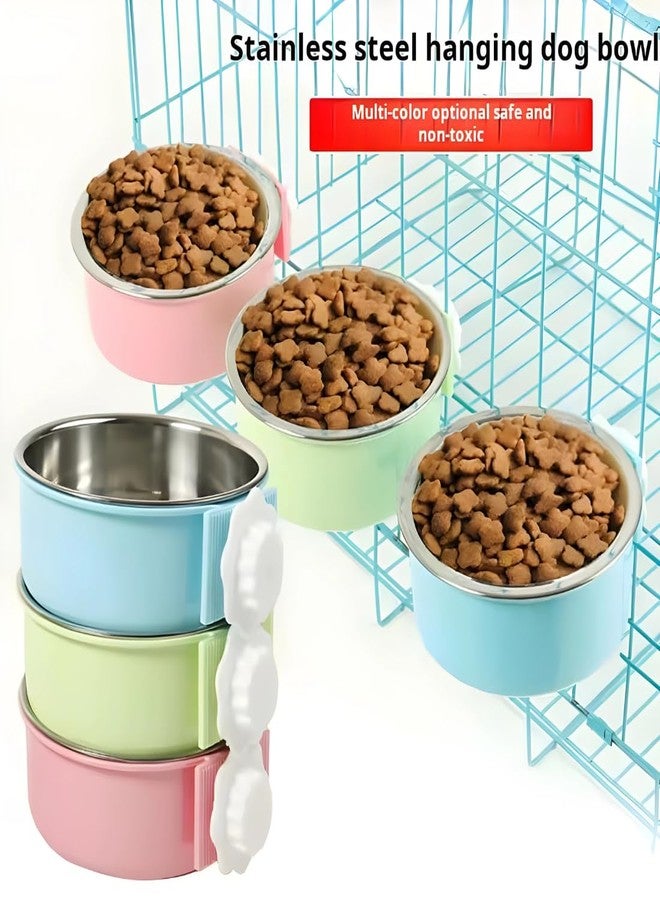 PET FUN وعاء بلاستيكي للحيوانات الأليفة من بيت فن | وعاء متين للطعام والماء للأرانب، وخنازير غينيا، والهامستر، والطيور، والحيوانات الصغيرة | غير سام، مقاوم للانسكاب، سهل التنظيف، يُثبت على القفص (وردي، كبير) - Image 5