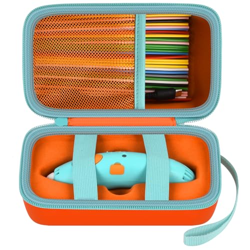 ANKHOH Case Compatible with 3Doodler Start+ Essentials for 3D Set, Storage Organizer Holder for Printing Filament Refill and USB Charger (Box Only) Orange - Image 1
