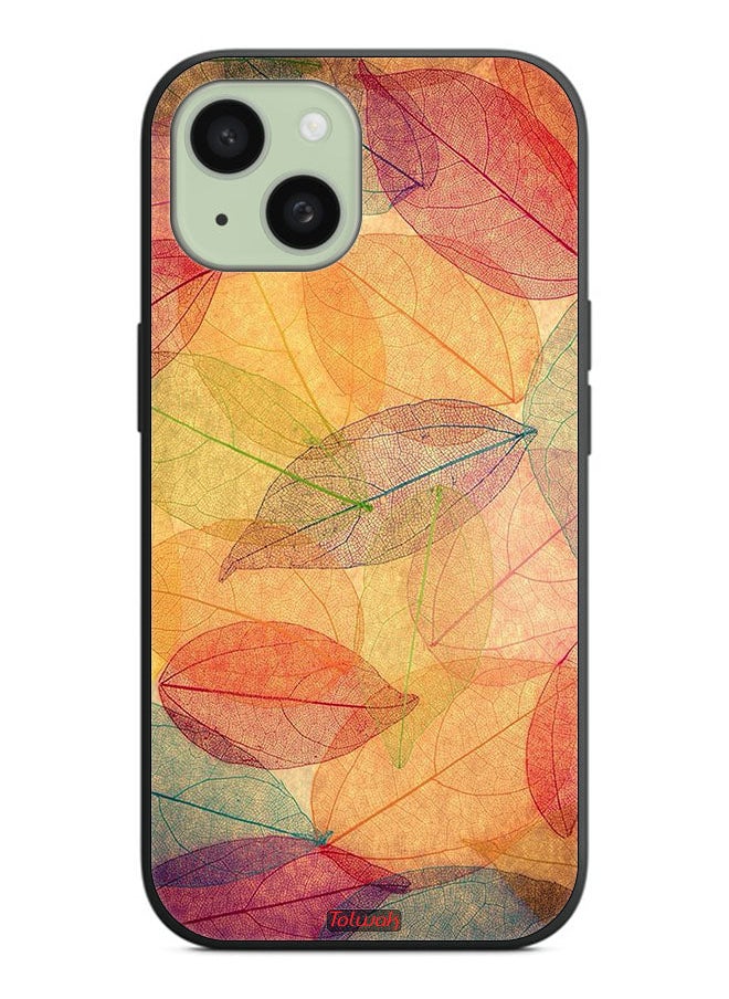 Tolwak - Apple iPhone 15 Protective Case Cover Leaves Abstract Digital Art - Image 1