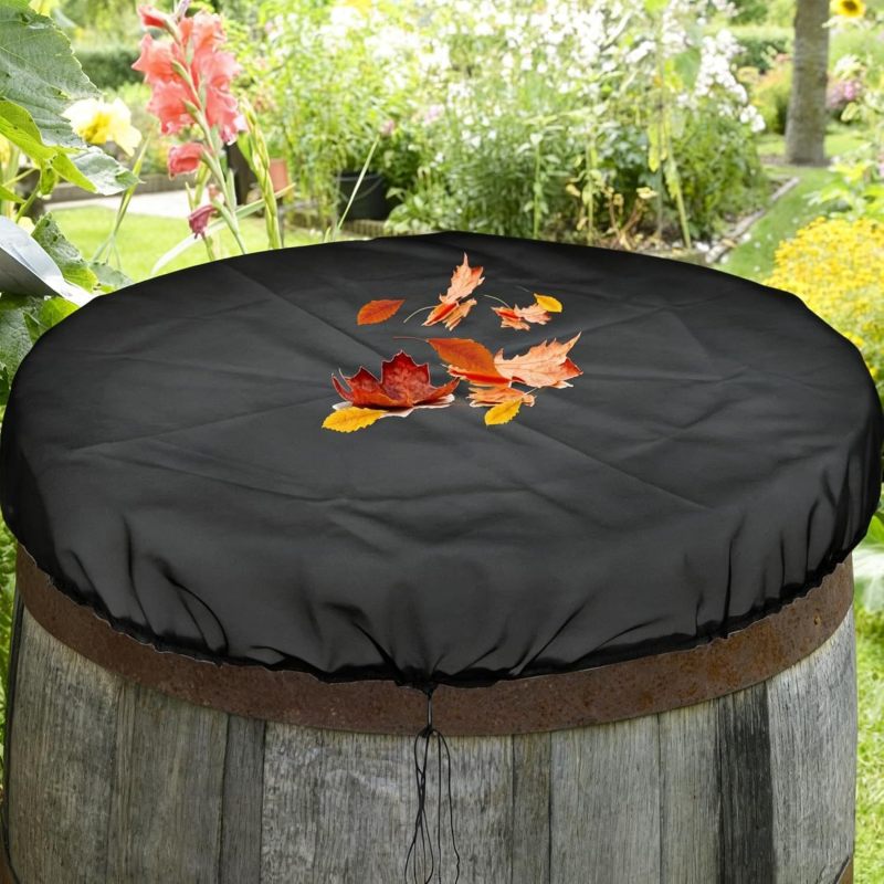 Rain Barrel Mesh Cover 15 X 20 Inch Black - Premium Fine-Woven Filtration, Breathable Algae-Resistant Design Universal Fit Leaf Filter for Outdoor Garden, Camping, Emergency Survival Use - Image 3