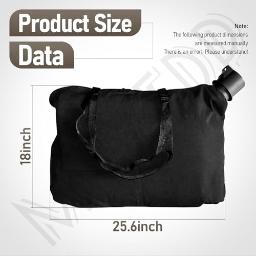 MWEDP 90560020-01 Leaf Blower Shoulder Bag, Compatible with Black & Decker 90560020 90539053 Blower Vac Model BV3600 BV3800 BV5600 BV6000 LH4500 - Image 2