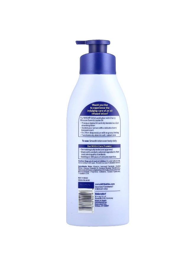 Nivea Nivea, Oil Infused Lotion, Cherry Blossom & Jojoba Oil, 16.9 fl oz (500 ml)  - Image 2