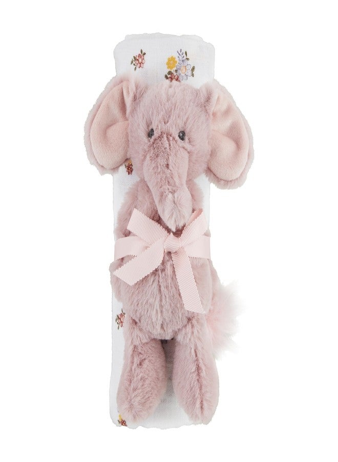 Mud Pie Children's Floral Swaddle and Rattle - Image 1