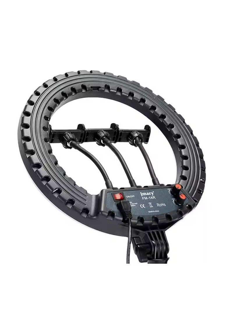 Jmary FM14R 14inch Ring Light Dimmable LED Ring Light for Makeup Photography - Image 1