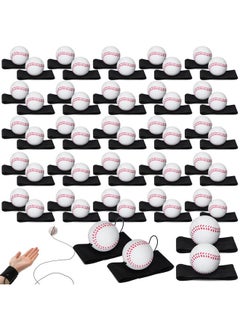 Jerify Jerify 60 Pcs Wrist Return Ball, Rubber, 1.85 Inches, Suitable for Adults, Ideal for Baseball and Rebound Exercise  - Image 1