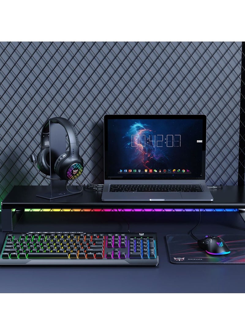 دريمزون مجموعة ألعاب ONIKUMA TZ5006 5 في 1 مع لوحة مفاتيح وماوس وسماعة رأس وحامل ولوحة ماوس - Image 2