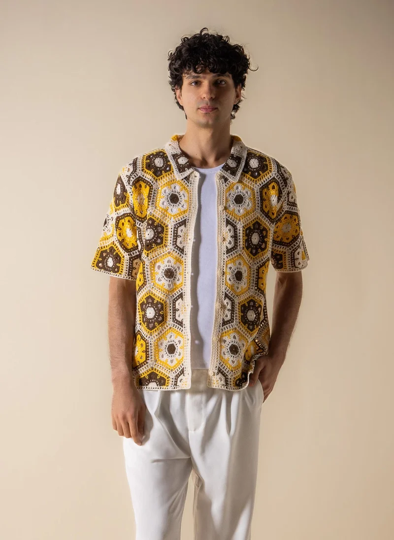 شايبس DETAIL EMBROIDERED SHIRT