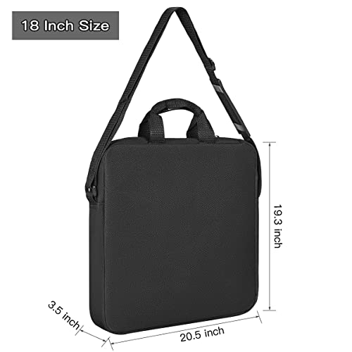 CASEDAO Ring Light Photography Carrying Bag for 18" Ring Light, Tripod Stand Protective Case/18 19 Inche Circle Round LED Carrying Ring Light Case for Neewer EYONMÉ UBeesize Selfie Ring Light-Black - Image 2