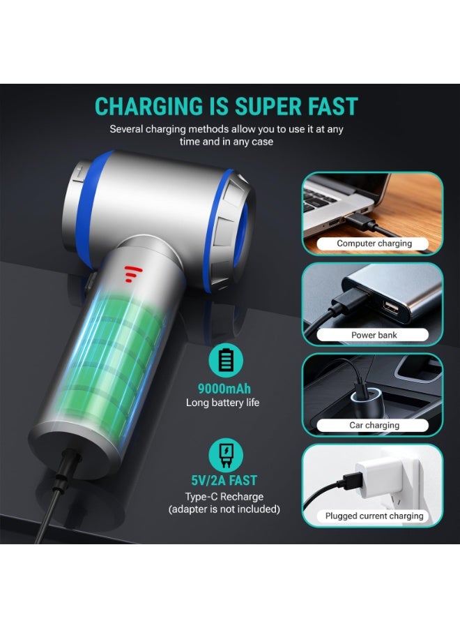 SUITU 17000PA High-Power Car Vacuum Cleaner – Portable Cordless Mini Vacuum, 4-in-1 Compressed Air Duster, Blower, Handheld Vacuum with Brushless Motor, Suitable for Car, Home, Office, Camping. - Image 5