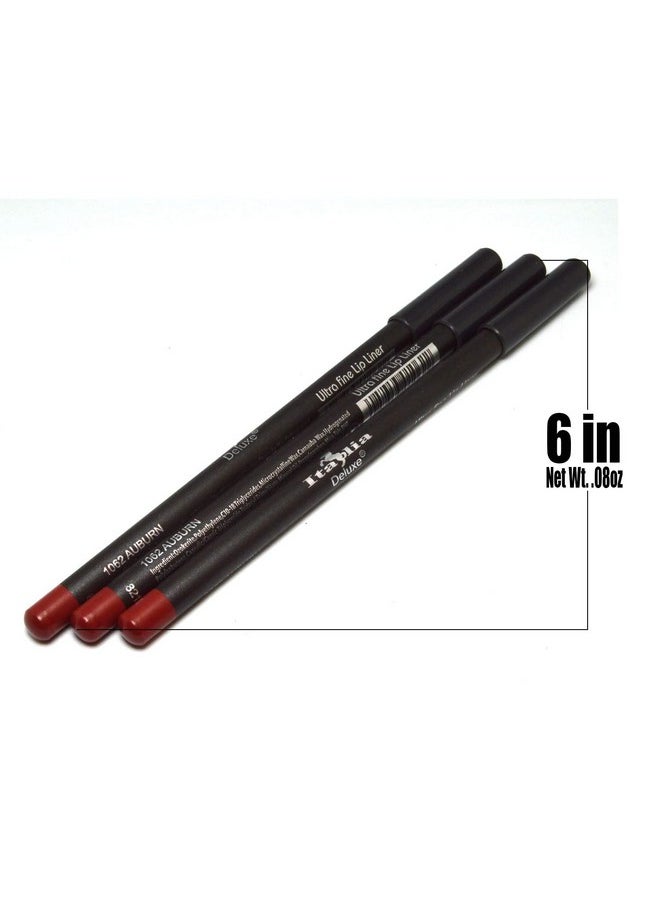 Italia Deluxe A Deluxe [ 1062 Aubrun ] Ultra Fine Lip Liner Pencil Lipliner Set + Free Zipper Bag  - Image 3