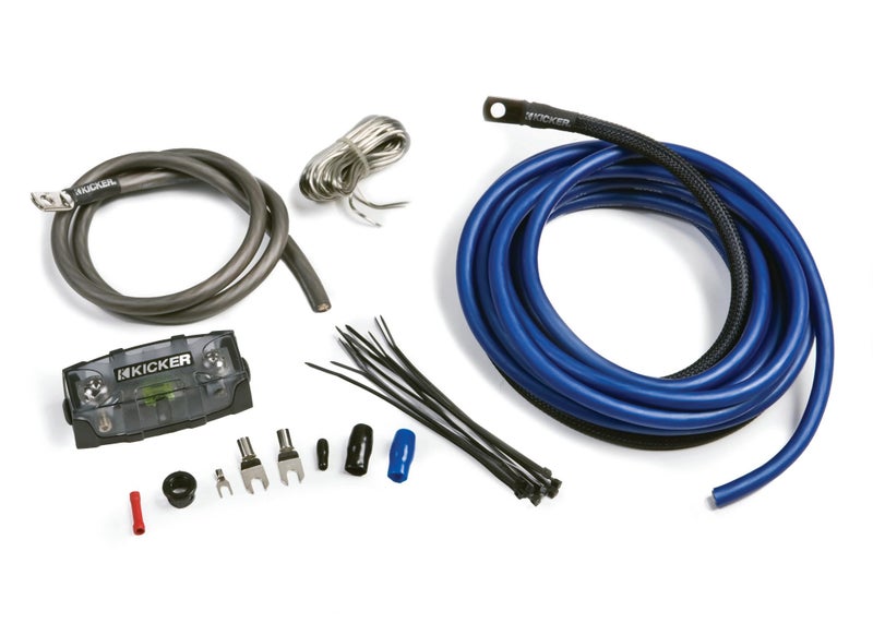 Kicker 46PK4 PK4 4AWG Amplifier Power Kit Power Ground Remote Wire and Fuse Block