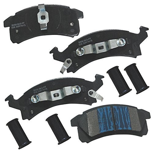 Bendix Premium SBM506 Semi-Metallic Front Brake Pads for Select Models Buick Skylark, Chevrolet Beretta, Cavalier, Corsica, Oldsmobile Achieva, Cutlass Calais, Pontiac Grand Am, Sunbird, Sunfire - Image 1