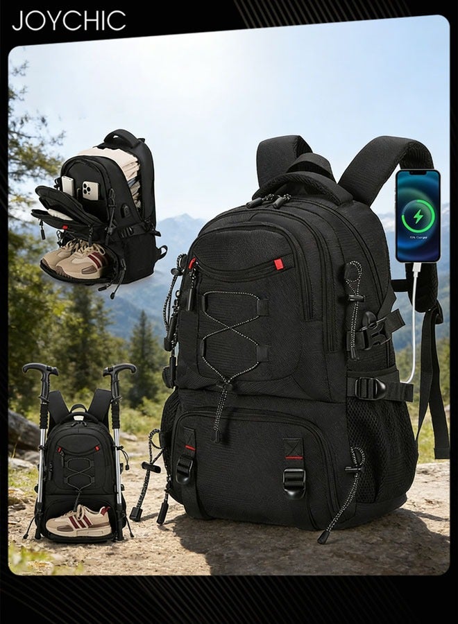 Joychic Men Large Capacity Travel and Business Backpack Ultra-light and Load-reducing Hiking Bag - Image 1