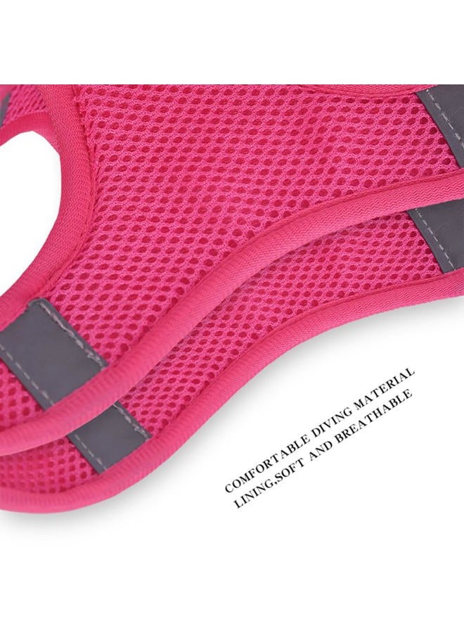 Flymind Step in Dog Harness and Leash Set, Flower Adjustable Easy Walk Puppy Harnesses, Soft Mesh Pet Vest Harness Small Size Dog Adjustable No Pull Dog Harness for Small Medium Dogs(Purple, S) - Image 4