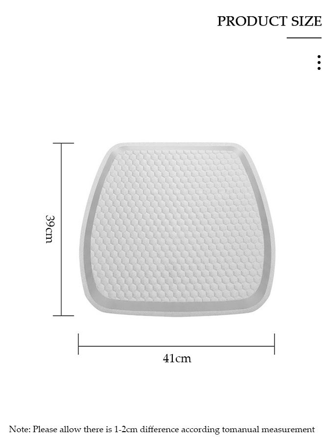 DUNISO وسادة مقعد السيارة لوسادة مقعد جل، وسادة مقعد تبريد مع كرسي مكتب غير قابل للانزلاق وسادة مقعد جل للمنزل كرسي متحرك وسادة ناعمة ومسامية تناسب السيارة وسيارات الدفع الرباعي والشاحنات الصغيرة - Image 5