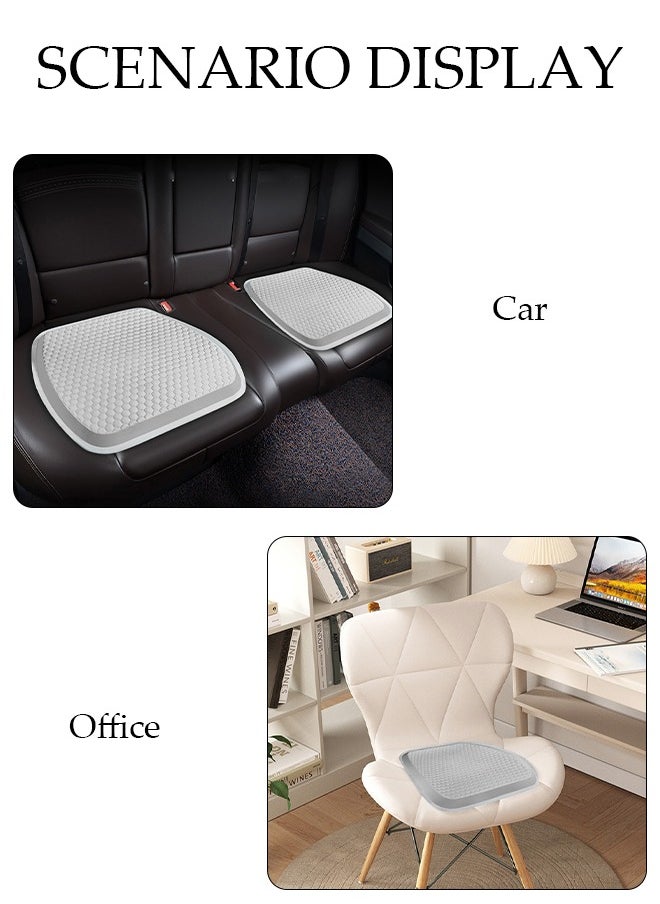 DUNISO Car seat Cushion for Gel Seat Cushion, Cooling Seat Cushion with Non-Slip Office Chair Gel Seat Cushion Home Wheelchair Seat Cushion Soft and Breathable Fits Car, SUV, Pickup Truck  - Image 5