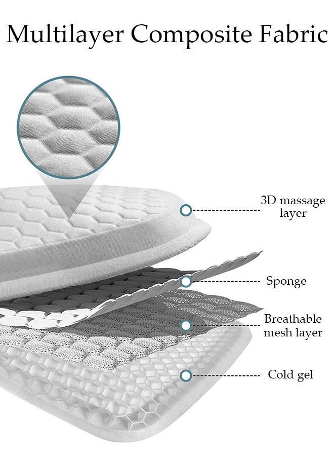 DUNISO Car seat Cushion for Gel Seat Cushion, Cooling Seat Cushion with Non-Slip Office Chair Gel Seat Cushion Home Wheelchair Seat Cushion Soft and Breathable Fits Car, SUV, Pickup Truck  - Image 4