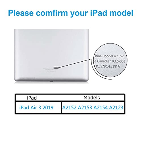 Zentop زنتوب لجهاز آيباد إير 3 الجيل الثالث 2019 بحجم 10.5 بوصة بديل زجاج شاشة اللمس (ليس LCD) موديل A2152 A2123 A2153 A2154 مع مجموعة أدوات. - Image 5