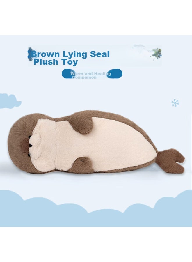 Weltston Plush Toy Doll Stuffed Animal Companion Sleep Hug Pillow Cushion Birthday Gift For Girls, Seal Doll 70cm - Image 2