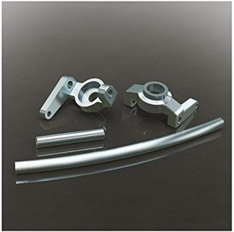Redcat Racing 180090S Aluminum High Steering Knuckles with Curved Steering Link & Servo Link - Silver