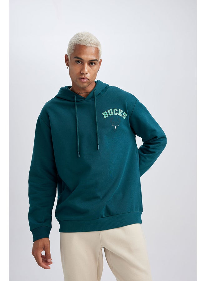DeFacto Man Standart Fit Hooded Long Sleeve Knitted Sweat Shirt - Image 1