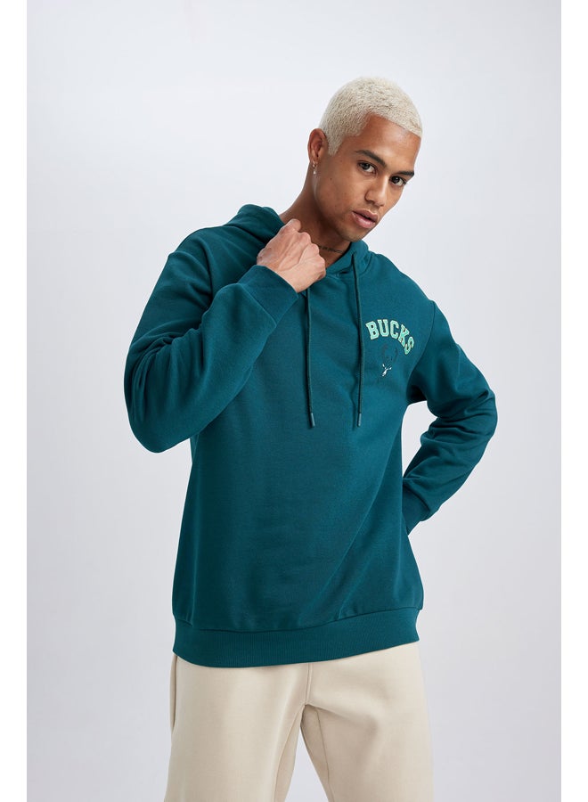 DeFacto Man Standart Fit Hooded Long Sleeve Knitted Sweat Shirt - Image 4