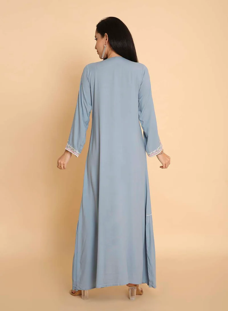 هانا آند سارا جلابية مطرزة بتصميم فريد للنساء