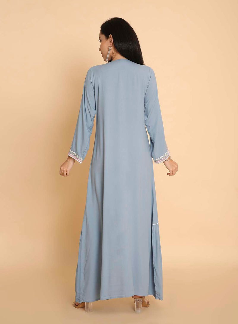 HANA & SARA Unique embroided design jalabiya dress arabic kaftan for women - Image 2