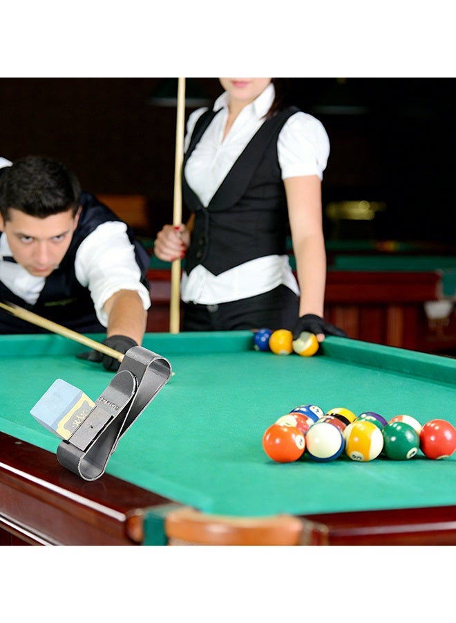 مشبك طباشير بلياردو مغناطيسي قوي من الفولاذ المقاوم للصدأ  حامل طباشير سنوكر متين معدات رياضية احترافية مثالية لمحبي البلياردو تدريبات صالة البلياردو مسابقات الأندية التدريب اليومي - Image 5