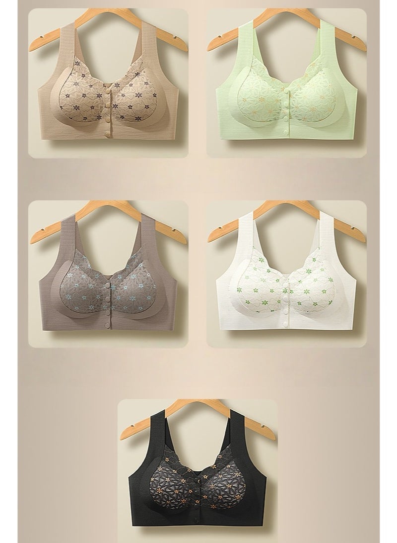 KUYING Brand New Comfortable Skin Friendly Breathable Bra  Set Of 5  - Image 1