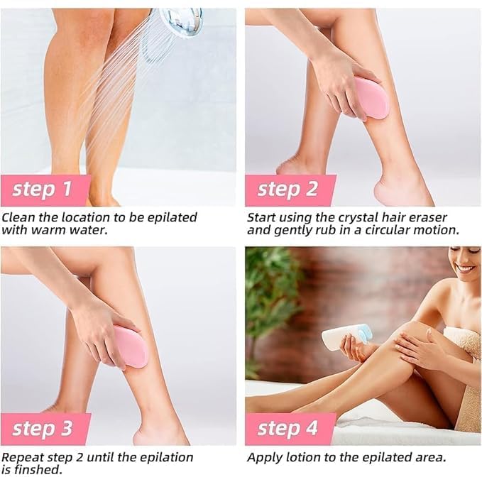 B-BUCKET GOWEE Crystal Hair Remover for Women and Men,Stone Smooth Skin crystal painless hair removal stone - Image 5