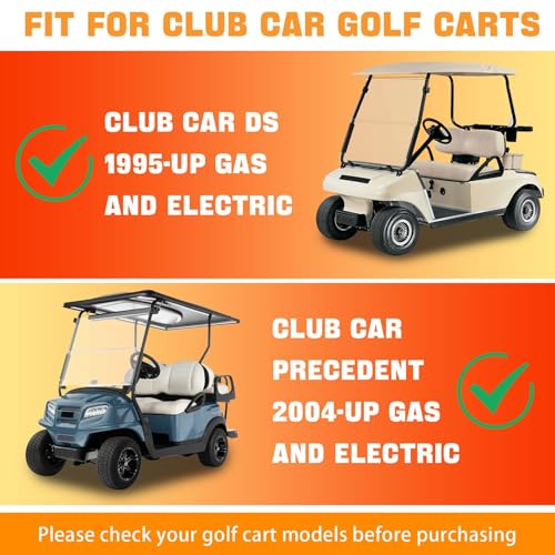 MOSNAI Club Car Brake Shoes for Club Car DS Precedent G&E 1995-Up Golf Cart Replacement Brake Shoes OEM 1018232-01 Club Car Brake Pads Automatic Adjusting (4PCS 2 Short & 2 Long) - Image 2