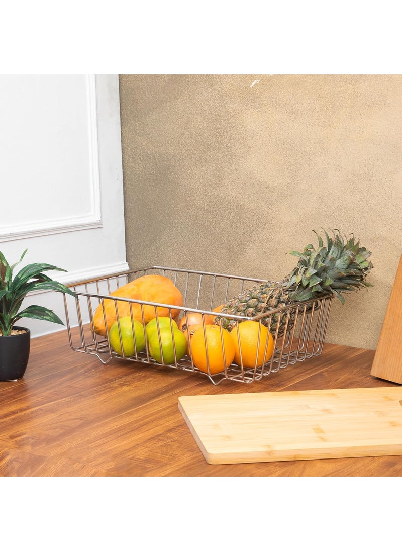 DIVI HOME DIVI HOME Dish Drainer Platform BasketDish Drainer for Kitchen Stainless Steel Silver Size Big  - Image 1